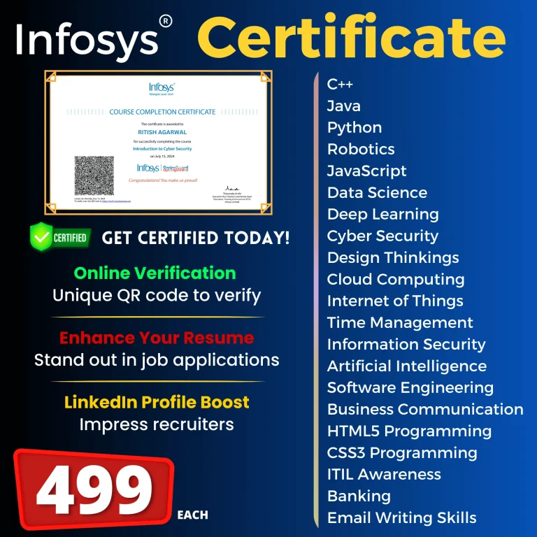 Infosys-Certificate